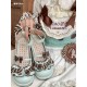 Sheep Puff Chocolate Platform Shoes(Limited Pre-Order/5 Colours/Full Payment Without Shipping)